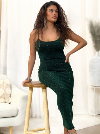 Longue robe ANNA - VERT