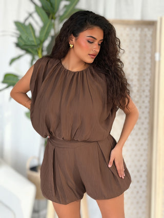 Ensemble short LIBI - CHOCOLAT