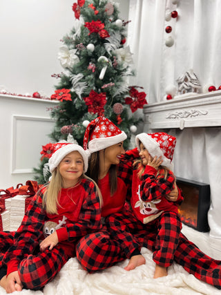 Pijama de Noel adulte MARIE - ROUGE (8847667659075)