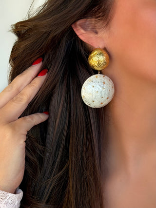 Boucles d’oreilles NATACHA - BLANC