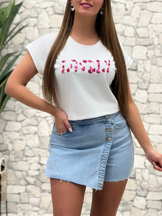 T-Shirt LOVELY - FUSCHIA (9155743646019)