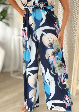 Combi pantalon TORI - BLEU MARINE