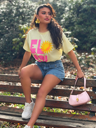 T-shirt MONA - JAUNE