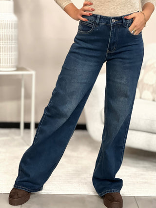 Jeans ROMINA - BLEU FONCE