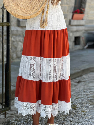 Longue Robe APRIL - TERRACOTA (9401709822275)