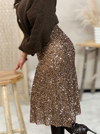 Jupe à sequins MARION - DORE