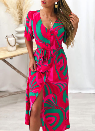 Longue robe LANNA - FUSCHIA (8648983544131)