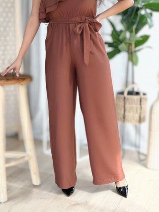 Combi pantalon LYSIA - CAMEL
