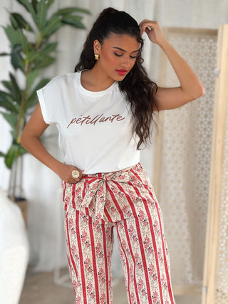 T-shirt sans manches PÉTILLANTE - BLANC