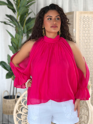 Blouse LILA - FUSCHIA