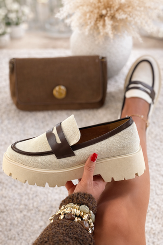 Derbies DOLLY - BEIGE