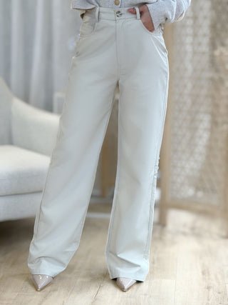 Pantalon Simili TRISTANA - BEIGE