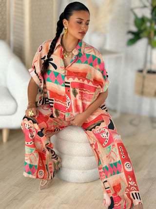 Pantalon DANYLA - ORANGE