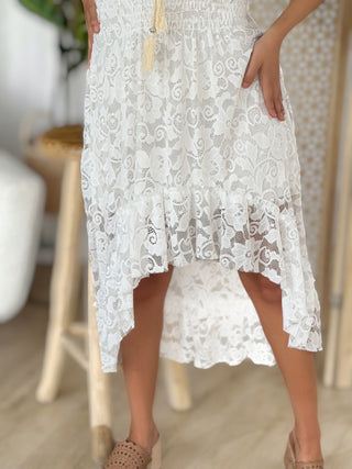 Longue robe LÉA - BLANC