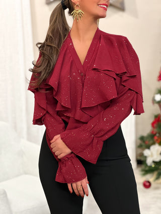 Blouse NYDIA - BORDEAUX