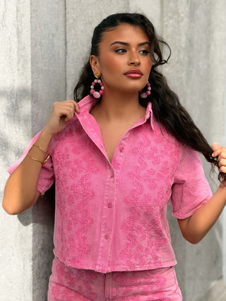 Chemise en jeans TWIGGY - ROSE