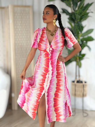 Longue robe REYHANA - MULTICOULEURS