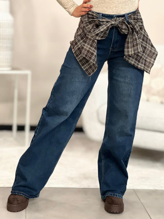 Jeans ROMINA - BLEU FONCE