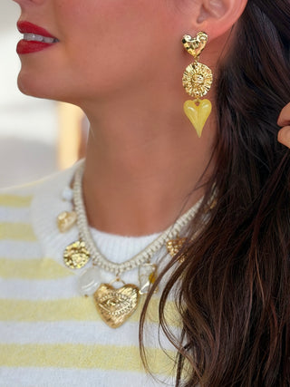 Collier en acier MARA - BEIGE