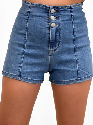 Short en jeans ELISE - BLEU (9224865382723)