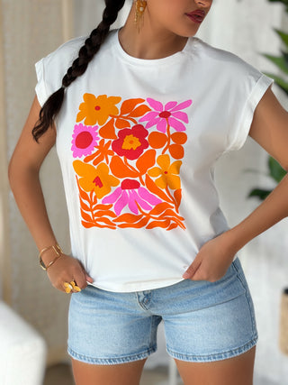 T-shirt sans manches SERRA - BLANC