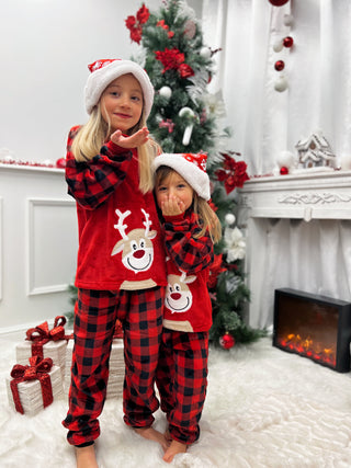 Pijama de Noel Enfant MARIE - ROUGE (8847761899843)