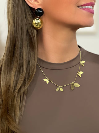 Boucles d’oreilles en acier LINA - NOIR