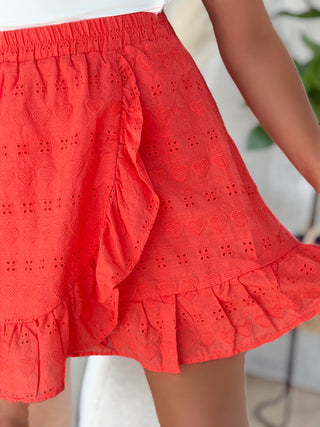 Jupe short DAYA - CORAIL