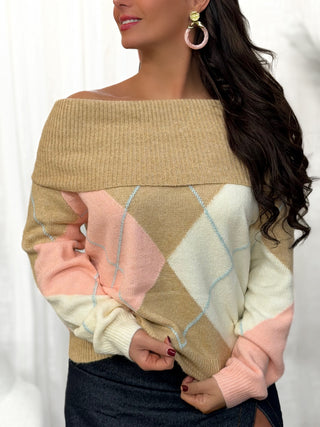 Pull col roulé SAFIA - CAMEL