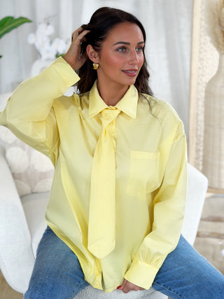 Chemise cravate TYCIA - JAUNE