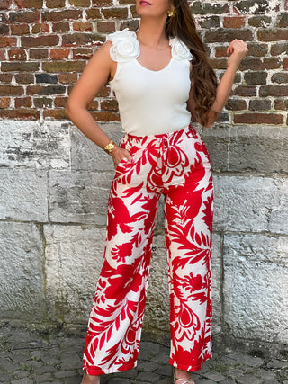 Pantalon CRISTELLE - ROUGE (9244648112451)