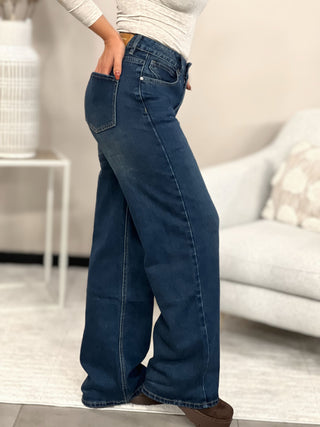 Jeans ROMINA - BLEU FONCE