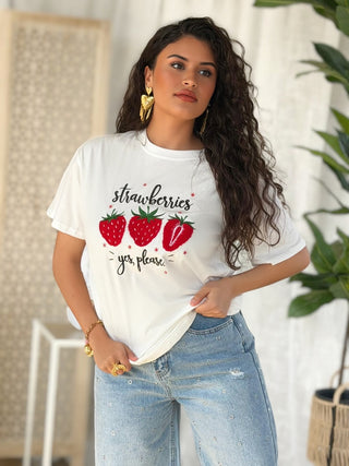 T-shirt SHAZIA - BLANC