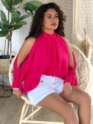 Blouse LILA - FUSCHIA