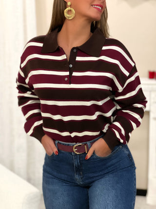 Pull LILLY - BORDEAUX