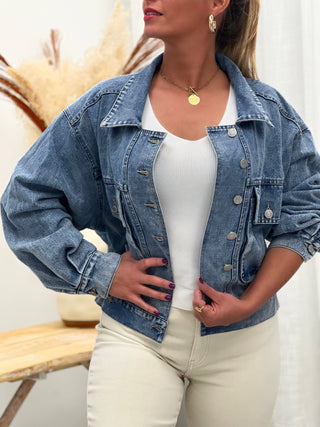 Veste en jeans VERONIKA - BLEU (14719624577347)