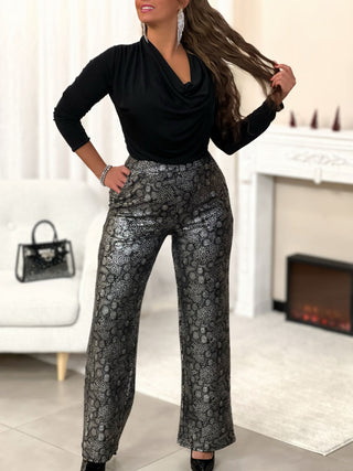 Pantalon BETY - ARGENT