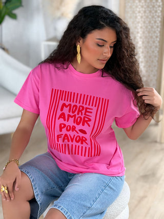 T-shirt AMORE - ROSE