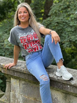 T-Shirt «  THE ROLLING STONE » - GRIS (9461019476291)