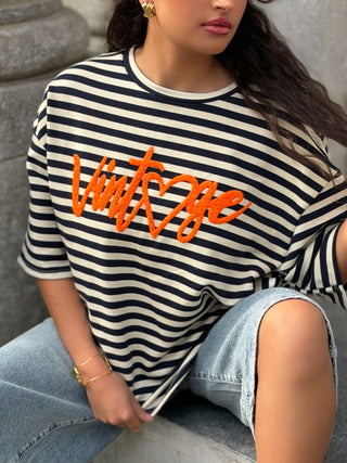 Sweat courtes manches DIPA - BLEU MARINE