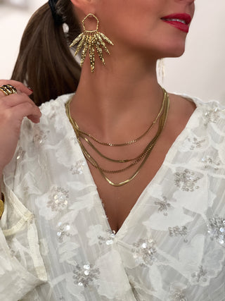 Boucles d’oreilles en acier MARISA - DORE