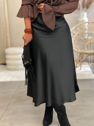 Longue jupe STEPHANIE - NOIR