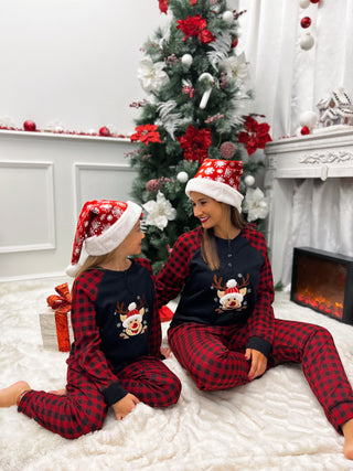 Pijama de Noel enfant SANTA - NOIR (8848045801795)