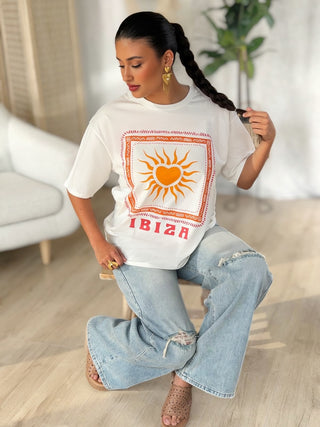 T-shirt IBIZA - BLANC