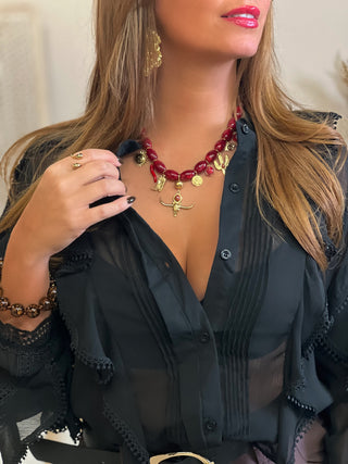 Collier en acier AELIS - BORDEAUX