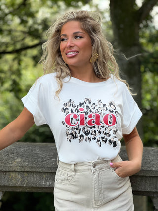 T-shirt " CIAO " - BLANC (9490834686275)