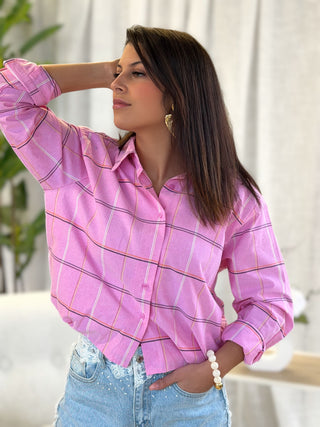 Chemise courte MARIKA - ROSE