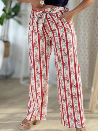 Pantalon ZAZIA - ROUGE