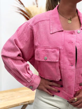 Veste en jeans VERONIKA - FUSCHIA (14720450232643)