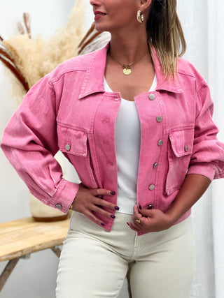 Veste en jeans VERONIKA - FUSCHIA (14720450232643)